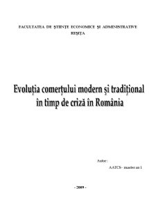 Evoluția comerțului în timp de criză în România - Pagina 1