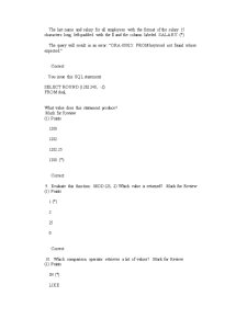 Răspunsuri Oracle mid exam - Pagina 4