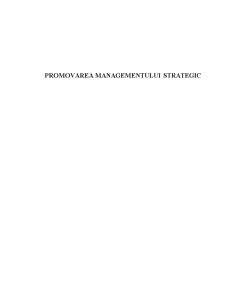Promovarea Managementului Strategic - Pagina 1