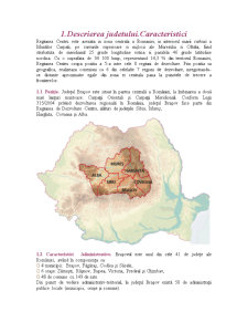 Poziția Județului Brașov în cadrul regiunii centru - Pagina 1