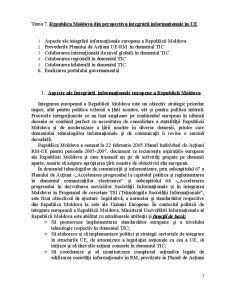 Republica Moldova din Perspectiva Integrării Informaționale în UE - Pagina 1