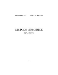 Metode numerice - aplicații - Pagina 1