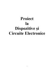 Dispozitive și circuite electronice - amplificator cu reacție tensiune-serie - Pagina 1