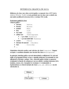 Interfață grafică în Java - Pagina 1