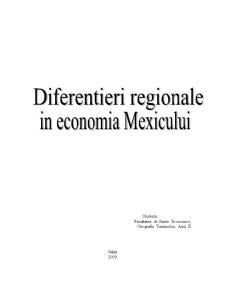 Diferențieri regionale în zona Mexic - Pagina 1