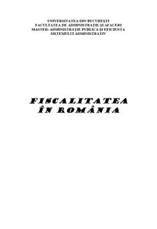 Fiscalitatea în România - Pagina 1
