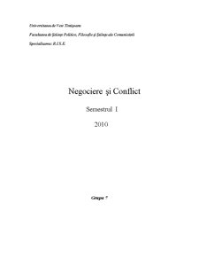Negociere și conflict - Republica Moldova-România - studii de securitate - Pagina 1
