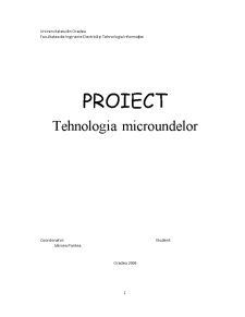 Tehnologia Microundelor - Pagina 1