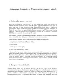 Efectele integrării României în UE - Pagina 1