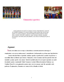 Gimnastică sportivă - Pagina 1