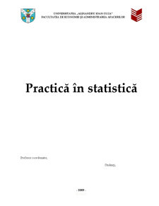Practică în Statistică - Pagina 1