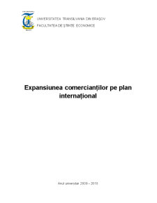 Expansiunea Comercianților pe Plan Internațional - Pagina 1