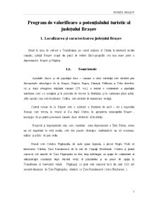 Program de Valorificare a Potențialului Turistic al Județului Brașov - Pagina 3