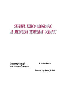 Studiul Fizico-Geografic al Mediului Temperat Oceanic - Pagina 1