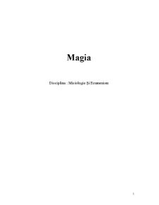 Magia - Misiologie și Ecumenism - Pagina 1