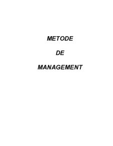Metode de Management - Pagina 1