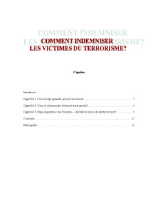 Cum să Indemnizăm Victimele Terorismului - Pagina 1