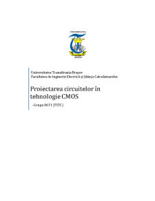 Proiectarea Circuitelor în Tehnologie CMOS - Pagina 1