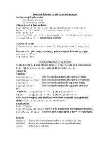 IO și fișiere în Java - Pagina 2