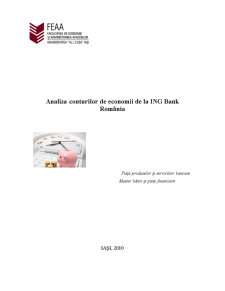Analiza Conturilor de Economii de la ING Bank România - Pagina 1