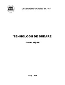 Tehnologii de Sudare - Pagina 1