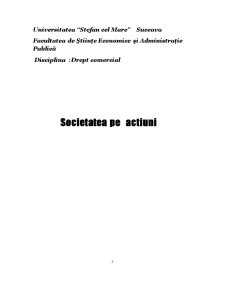 Societatea pe acțiuni - Pagina 1