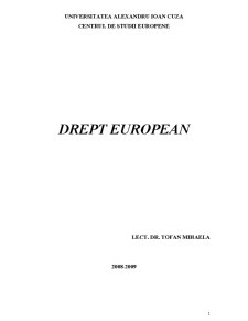 Drept European - Pagina 1