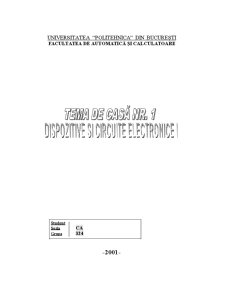 Dispozitive și Circuite Electronice I - Pagina 1