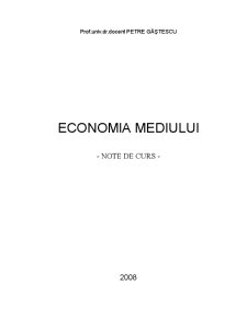 Economia Mediului - Pagina 1