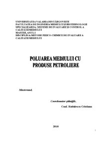 Poluarea cu Petrol - Studiu de Caz - Pagina 1