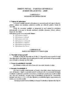 Penal general pentru licență - Pagina 1