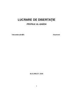 Profiliu Al-Qaeda - Pagina 1