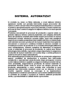 Problematica controlului unui sistem automatizat al apei - Pagina 1