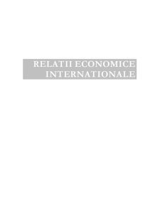 Relații economice internaționale - Pagina 1