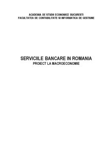 Serviciile Bancare în România - Pagina 1