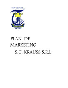 Plan de Marketing - SC Krauss SRL - Pagina 1