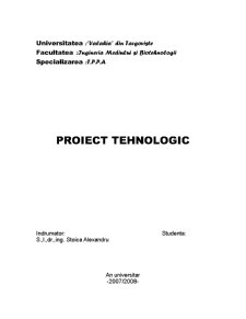 Proiect Tehnologic - Cozonacul cu Mac - Pagina 1