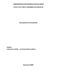 Conceptul de Ecomateriale - Pagina 1