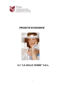 SC La Belle Femme SRL - Pagina 1