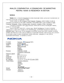 Analiza comparativă a comunicării de marketing pentru Nokia și Research în motion - Pagina 4