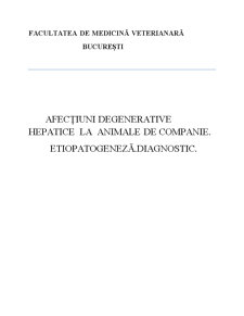 Leziuni Degenerative Hepatice - Pagina 1