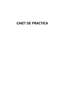 Caiet de practică - Pagina 1