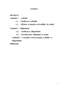 Acțiunile și obligațiunile - prezentare generală - Pagina 2