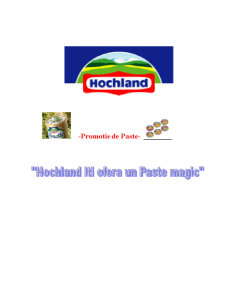 Hochland - tehnici promoționale și strategii de promovare - Pagina 1