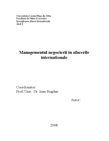 Managementul negocierii în afacerile internaționale - Pagina 2