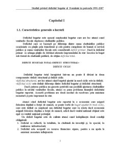 Studiul Privind Deficitul Bugetar al României în Perioada 1991-2007 - Pagina 3