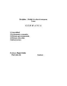 Mediul de Afaceri European - Germania - Pagina 1
