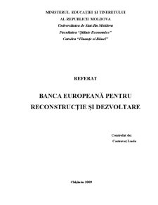 Banca Europeană pentru Reconstrucție și Dezvoltare - Pagina 1