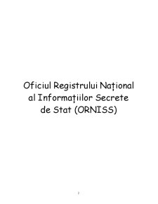 Oficiul Registrului Național al Informațiilor Secrete de Stat - ORNISS - Pagina 2