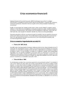 Criza Financiară Internațională - Pagina 2